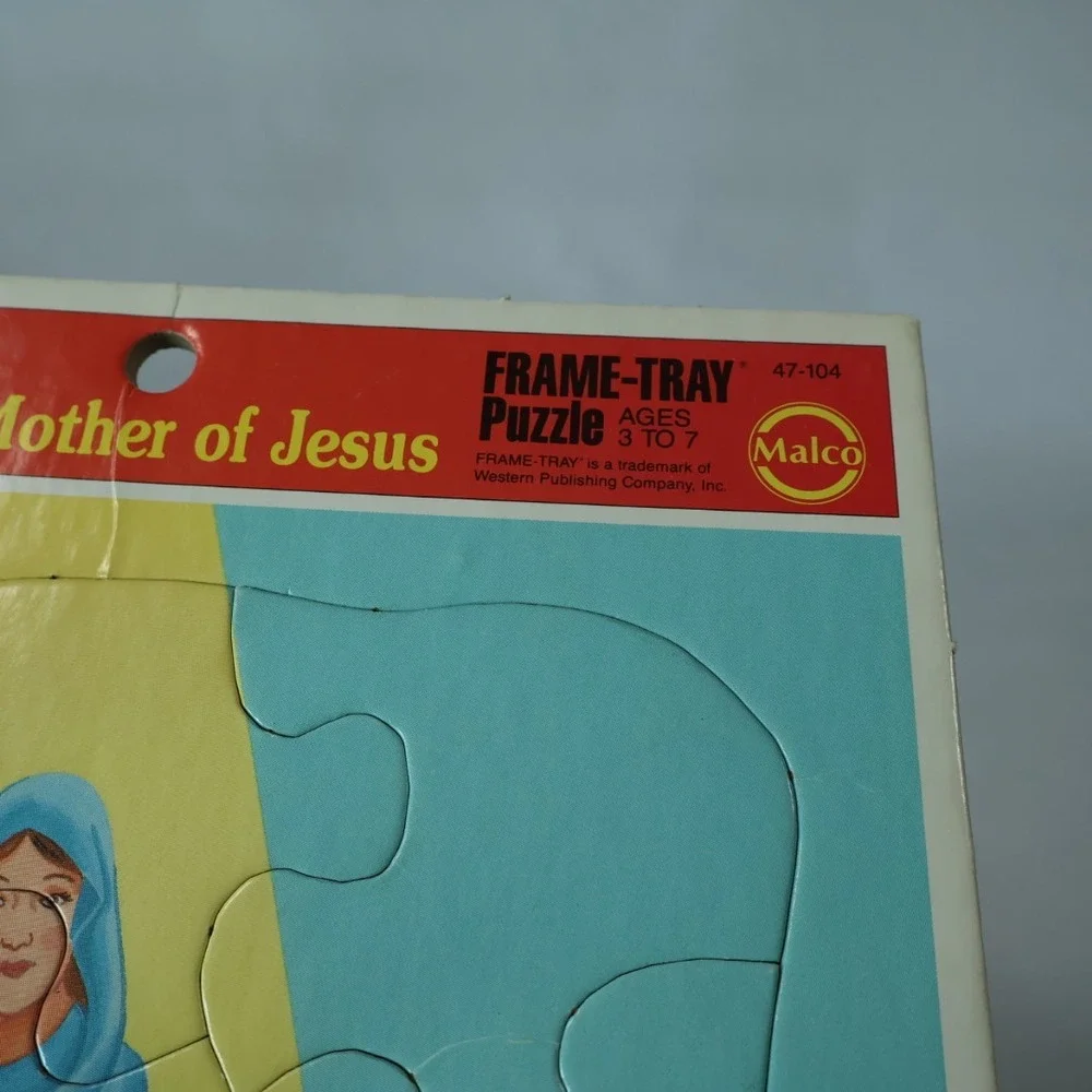 Malco Bright Star Series‎ Mary Mother of Jesus Frame-Tray Puzzle 47-104 Ages 3-7